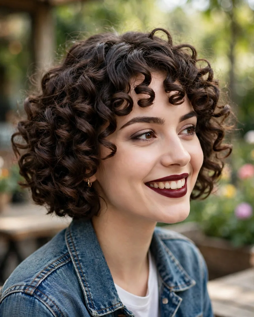 Defined Ringlet Bob