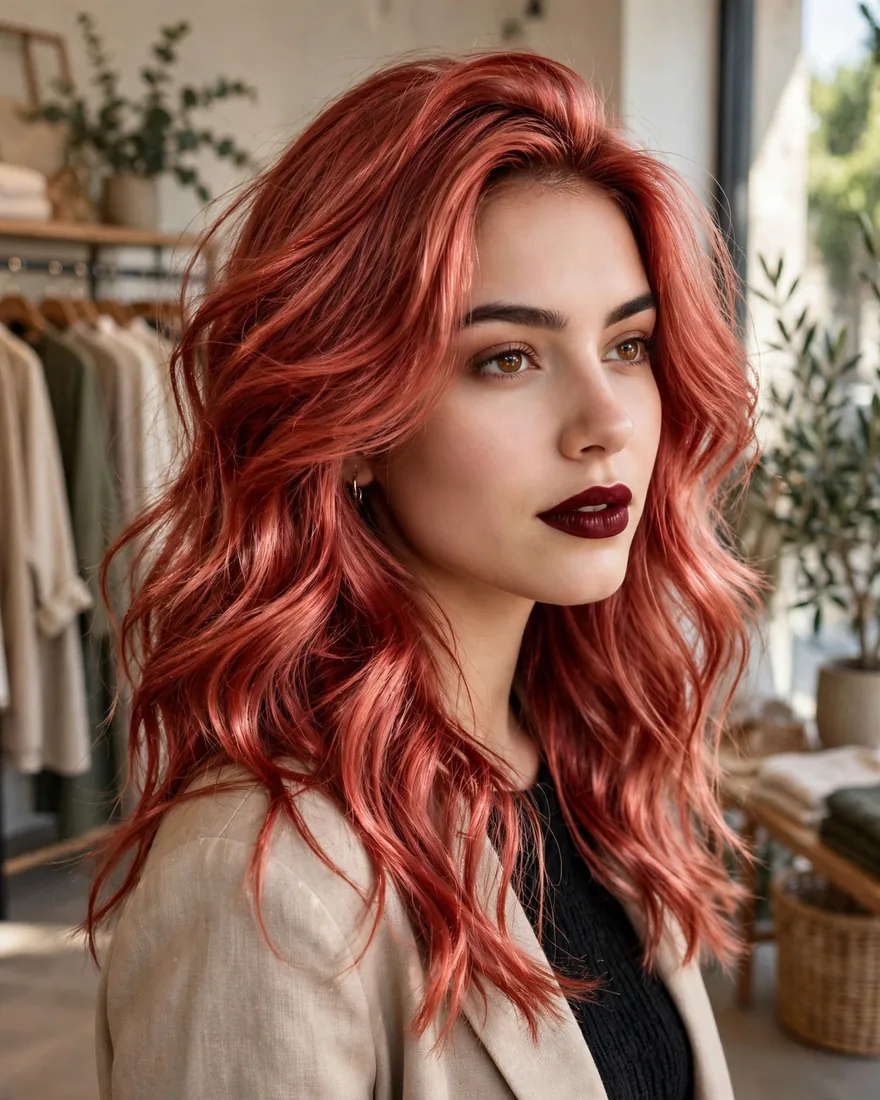 Rose Gold Red