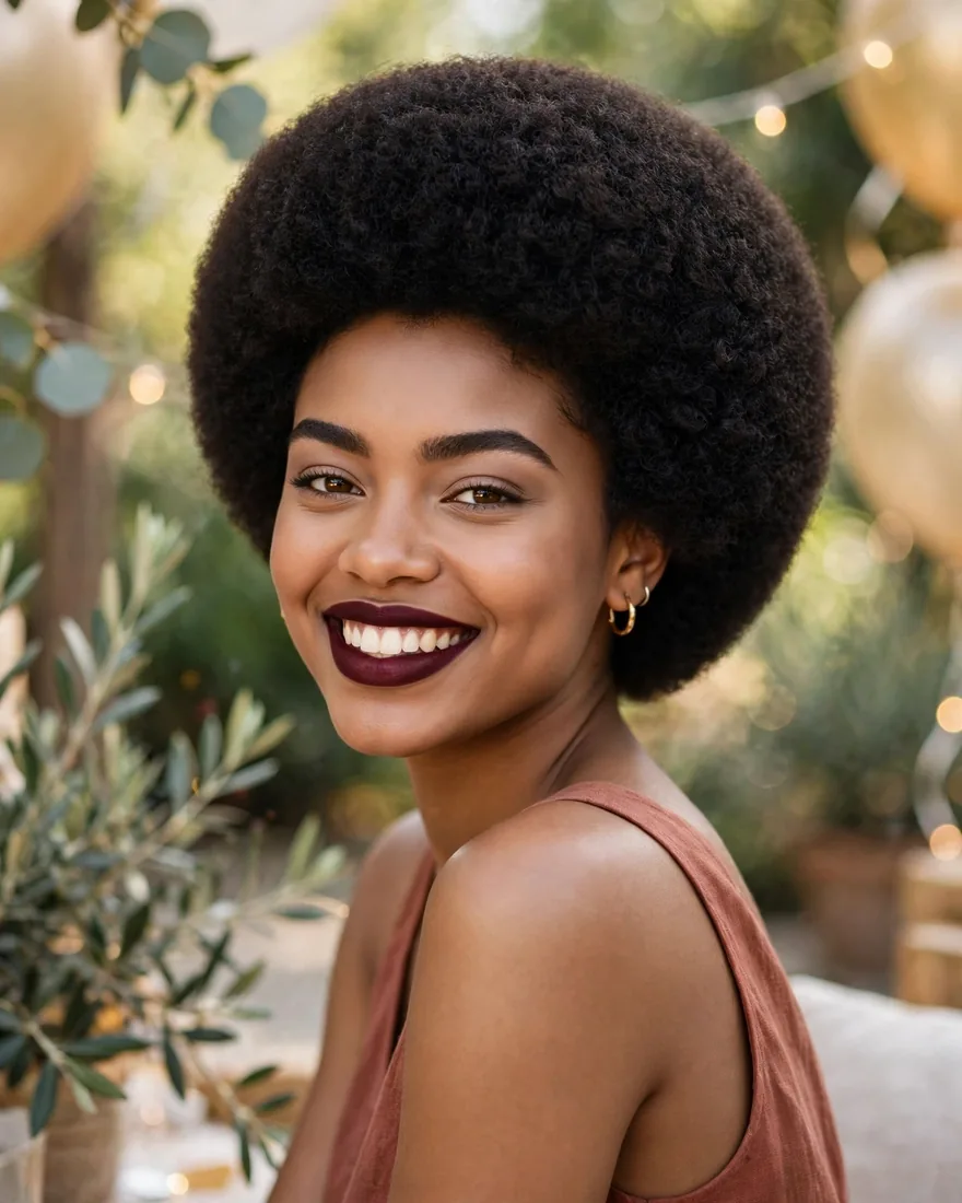 Rounded Afro Crop