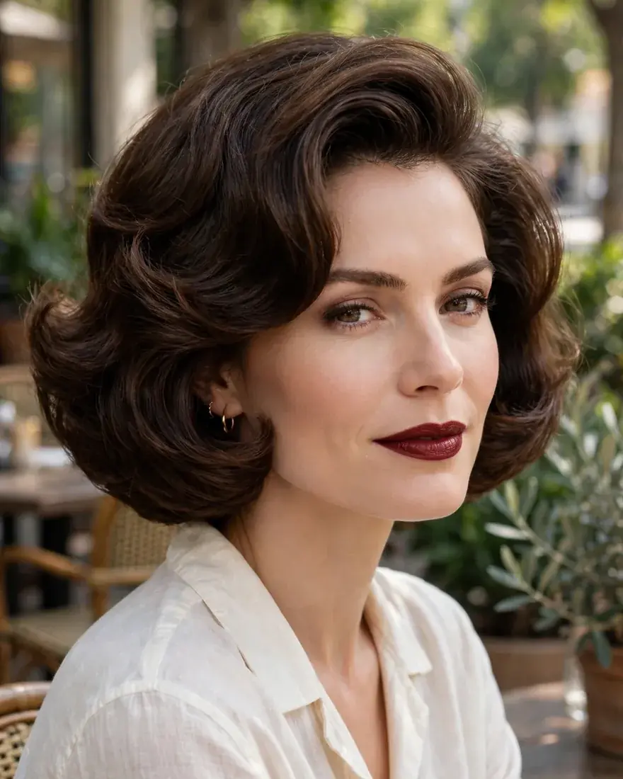 5. Rounded Blowout Bob