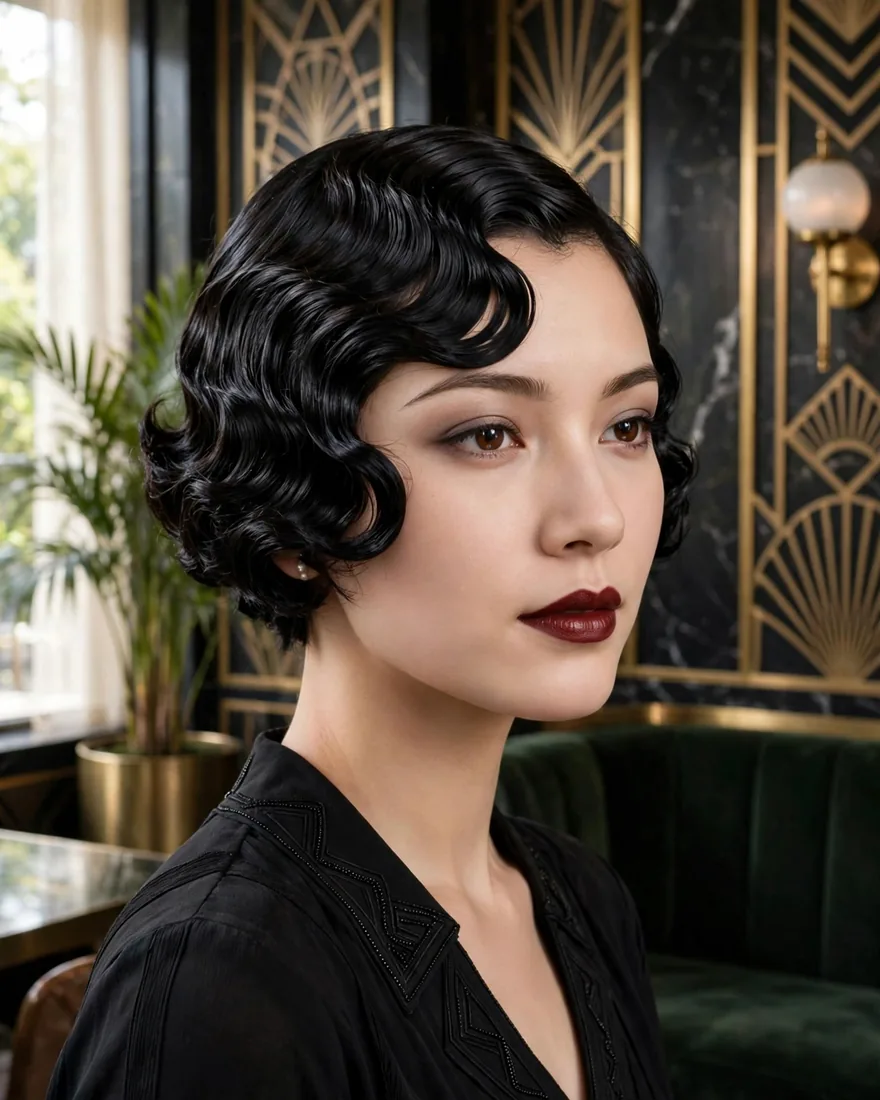 Sculpted Finger Waves