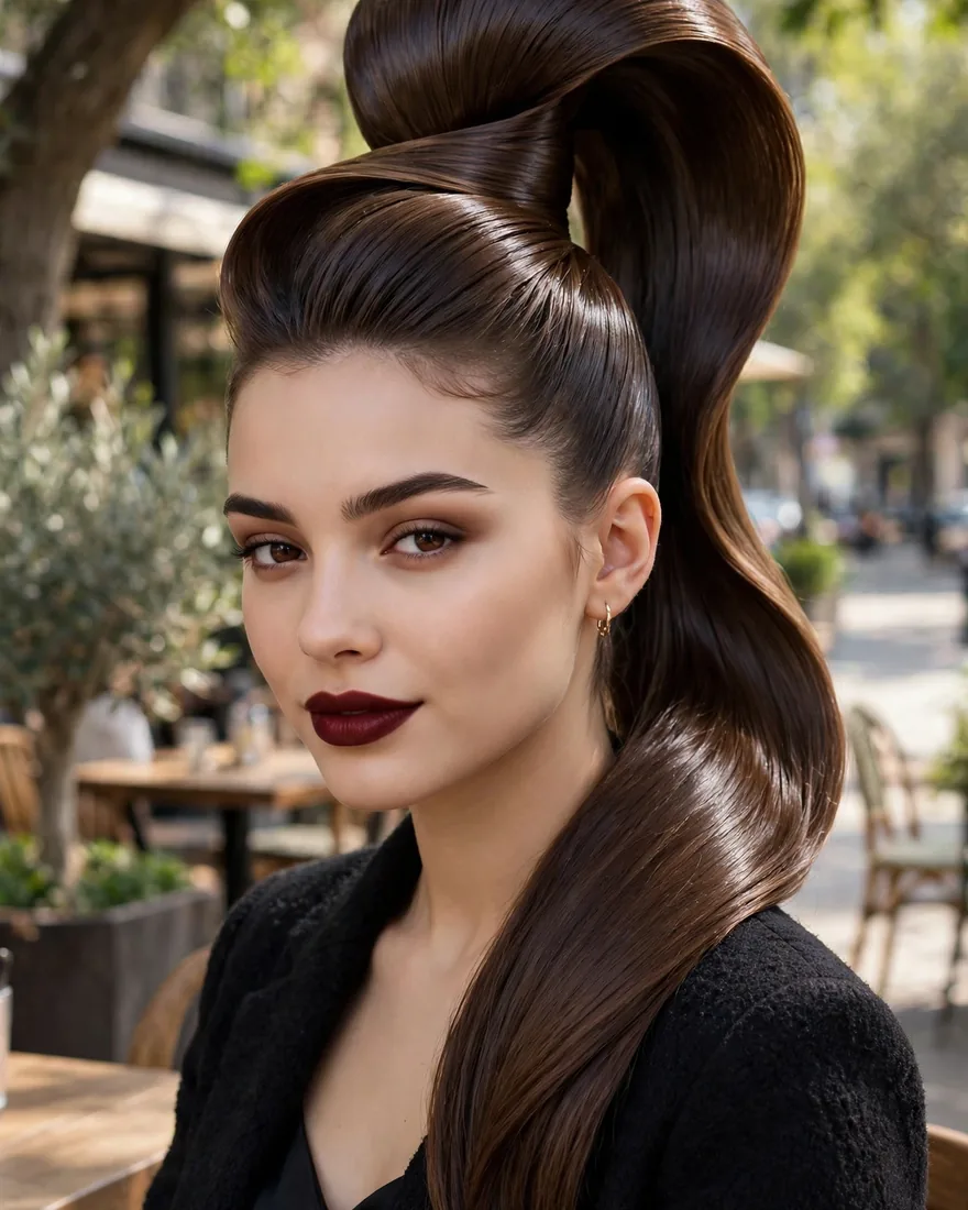 9. Sculptural Ponytail