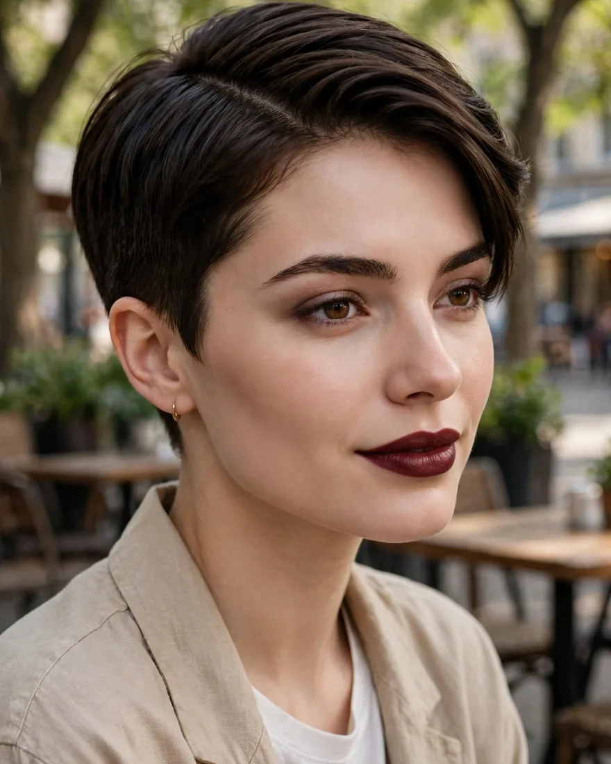 Side-Part Crop