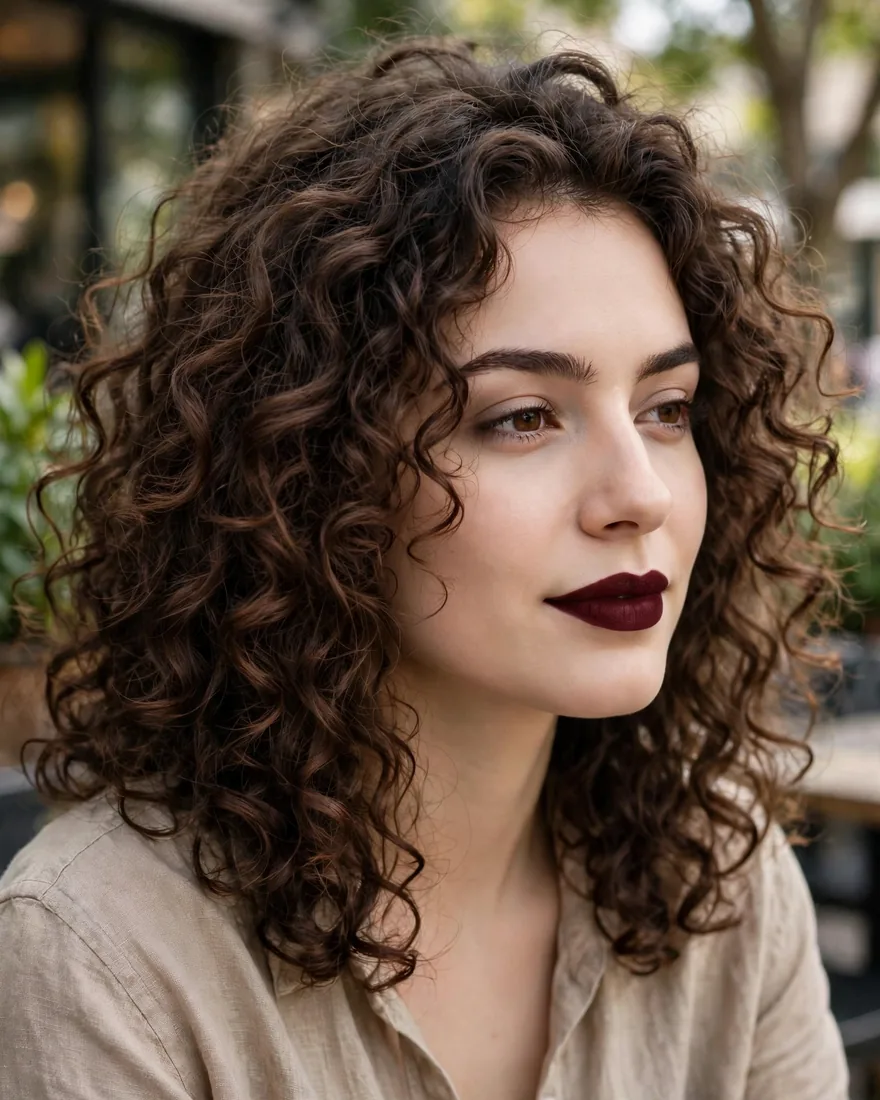 Shoulder Length Curls