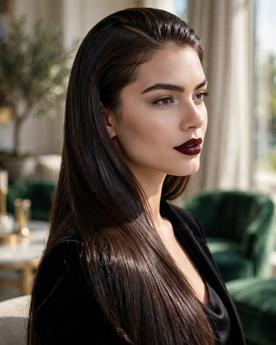 Side Part Glossy Side Part Glossy
