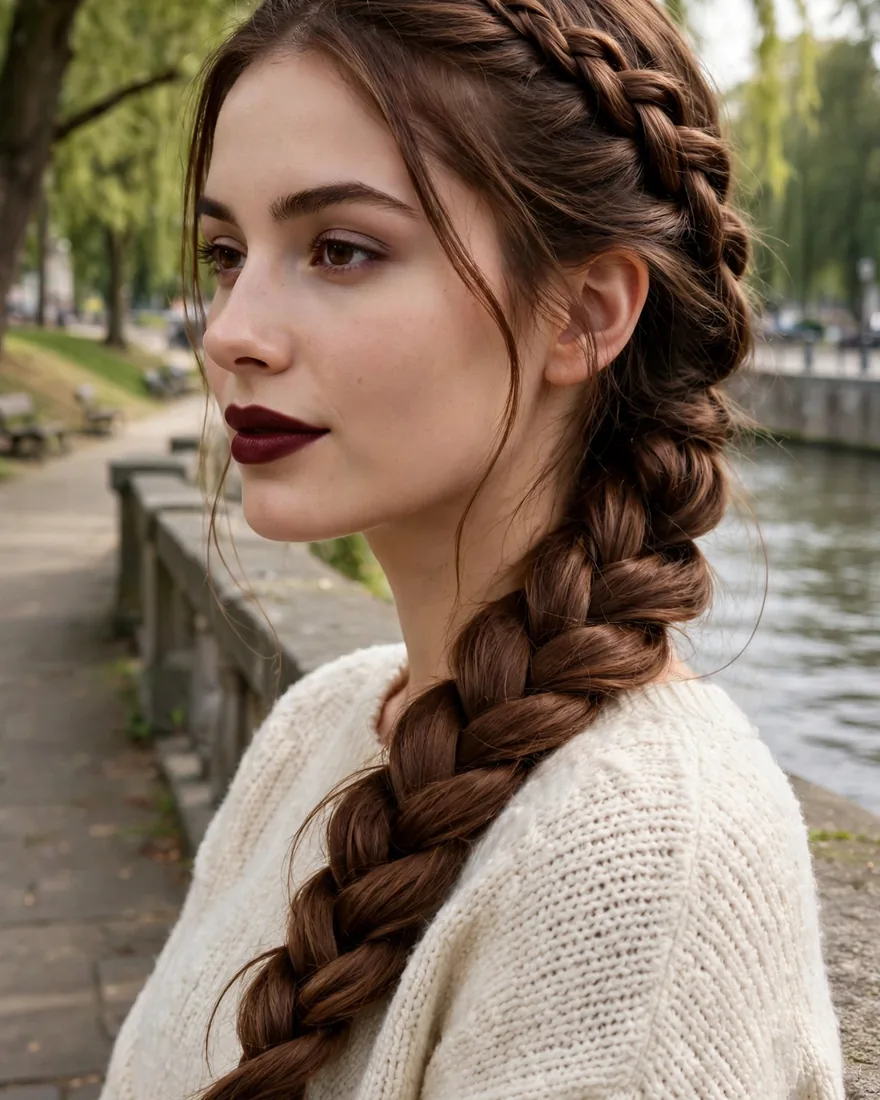 Side-Swept Dutch Braid