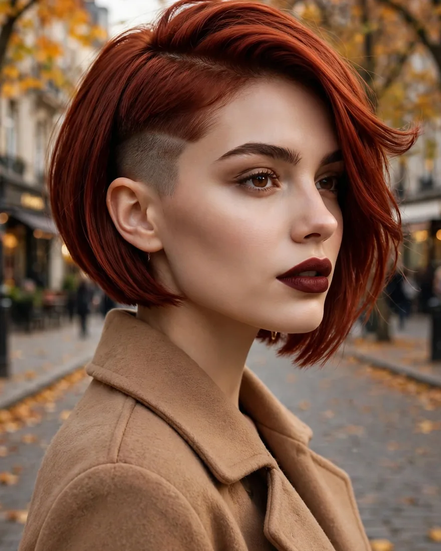 Side-Swept Undercut Bob