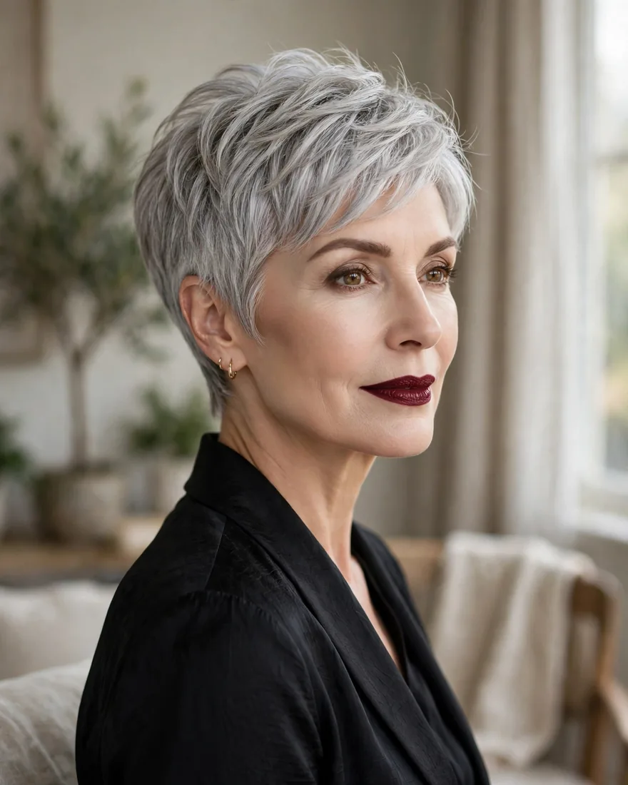Silver Gray Pixie