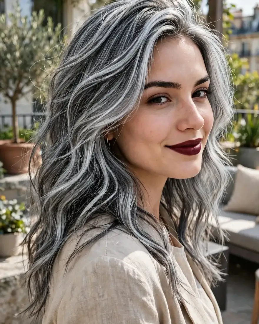 Silver on Natural Gray Hair