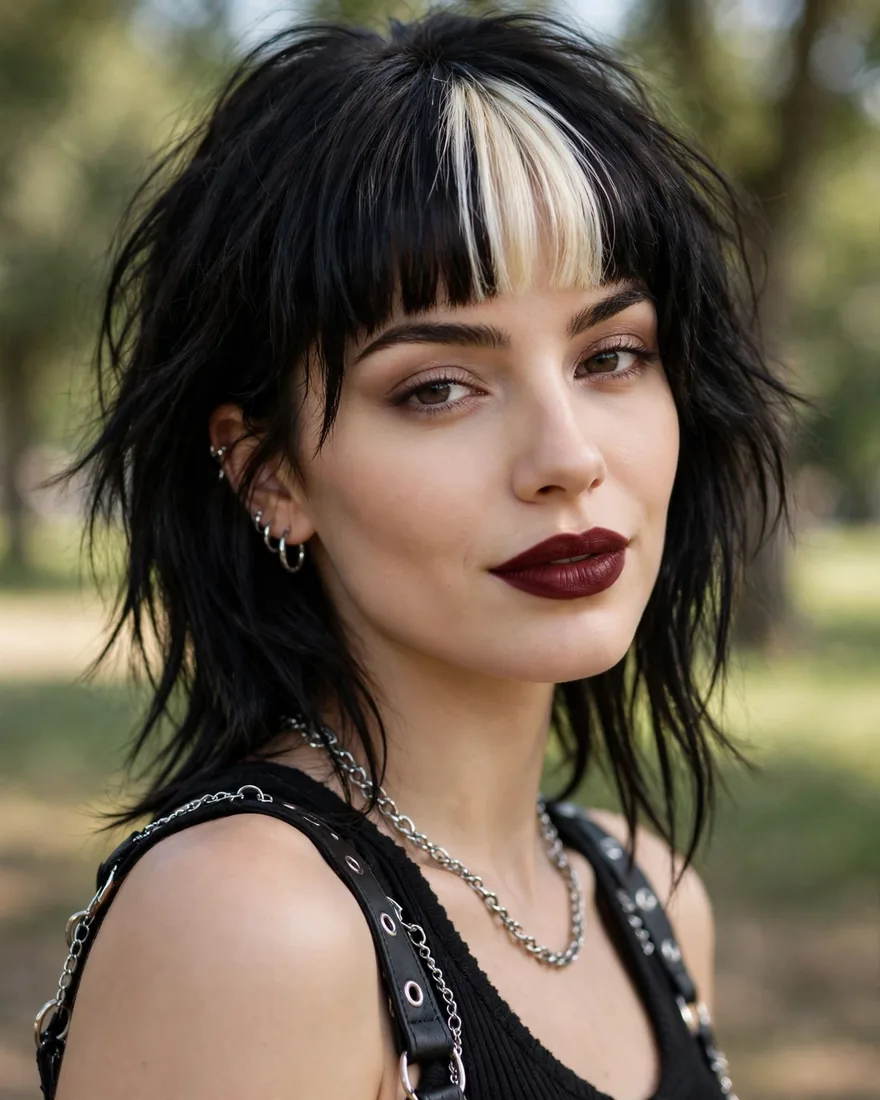 Skunk Stripe Bangs