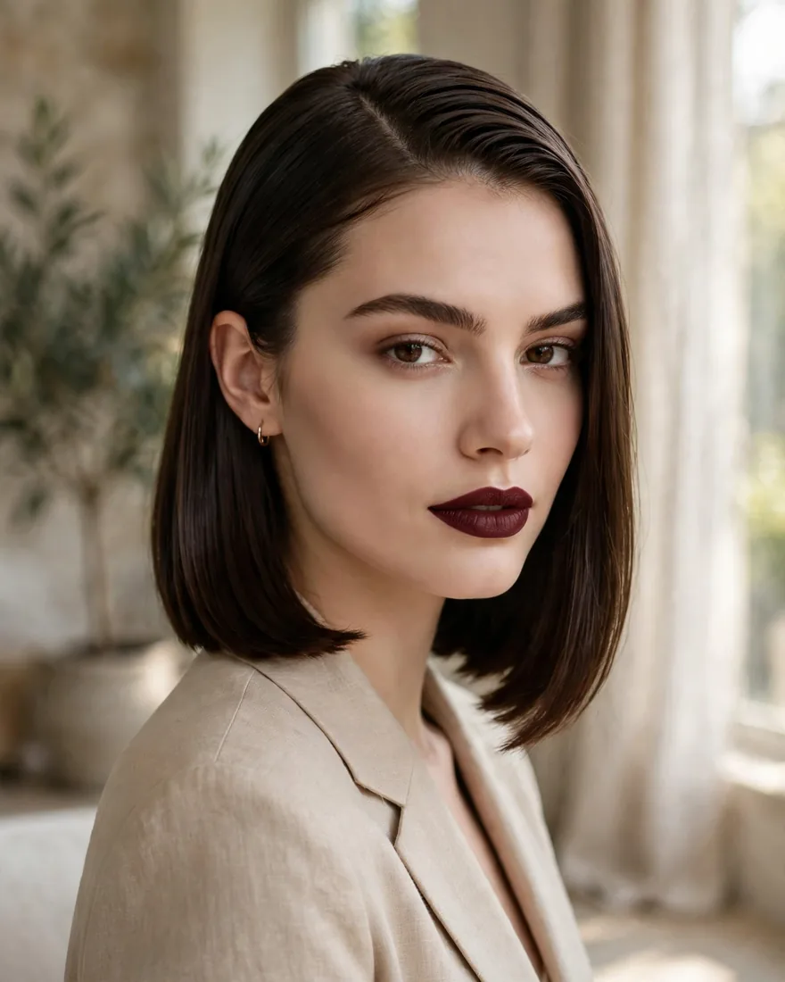 Sleek Side Part Lob