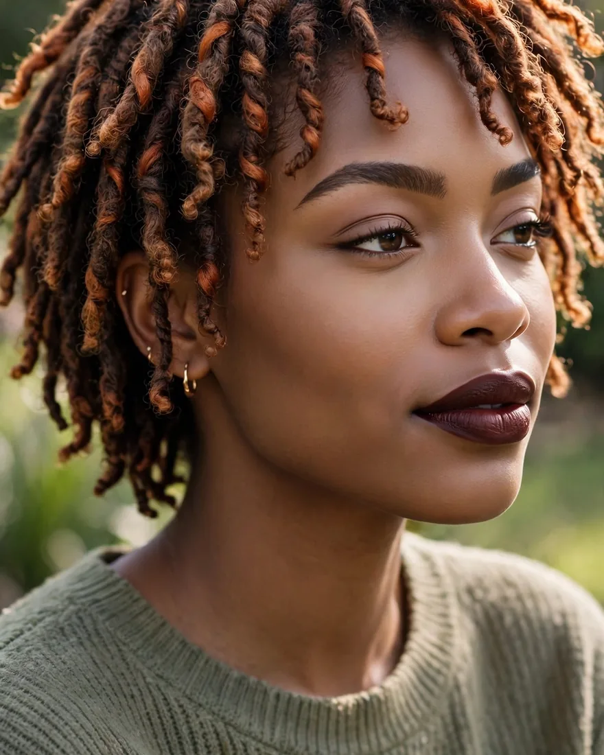 Soft Brown and Copper Locs