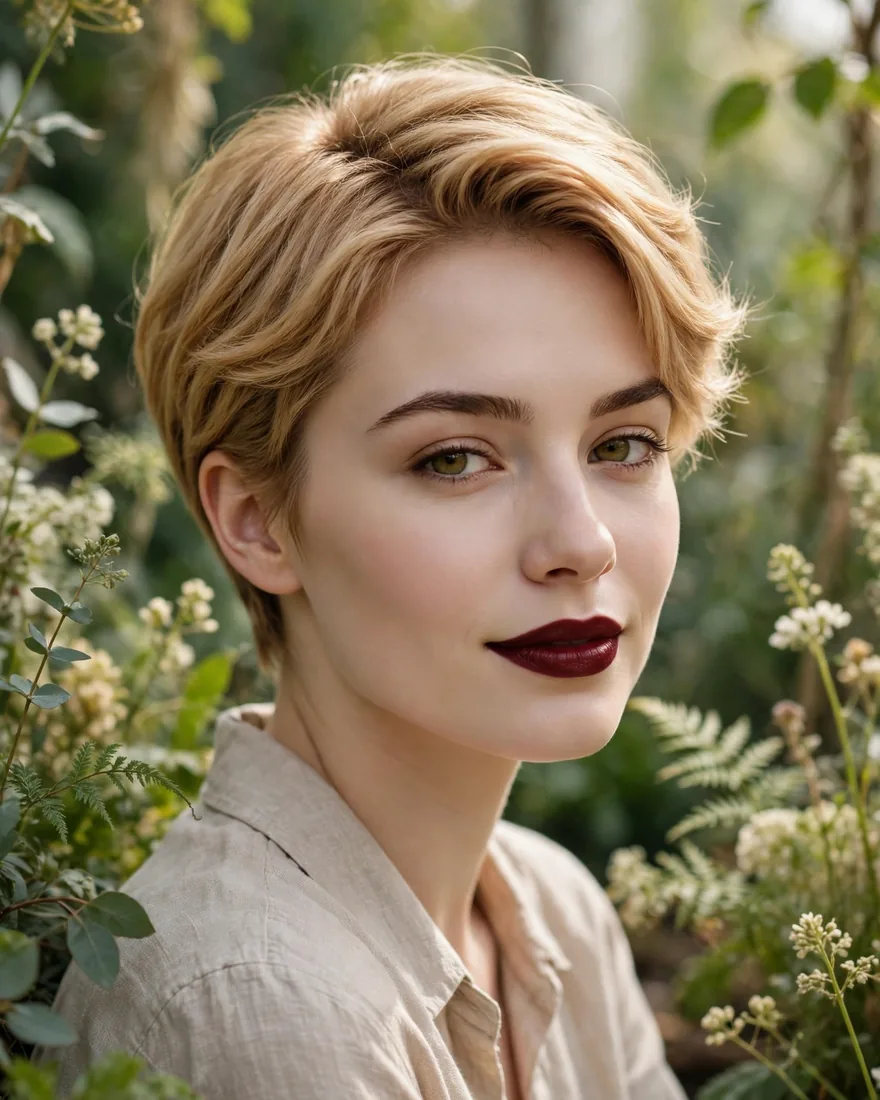 Soft Crop with Side Part
