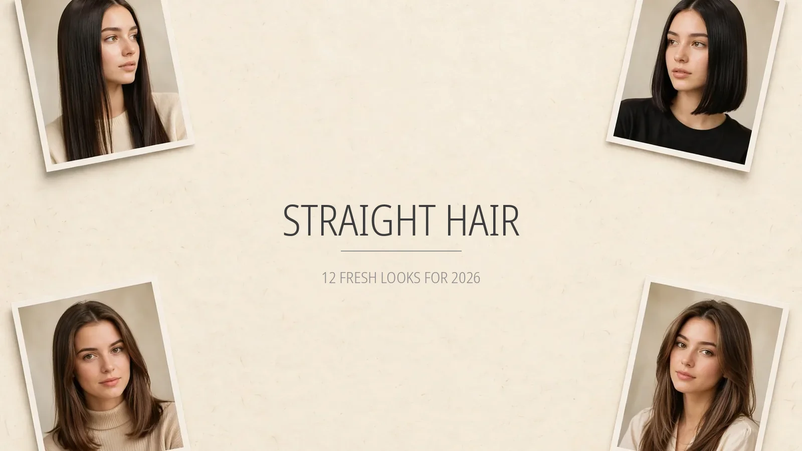 Straight Hair 12 Looks 2026