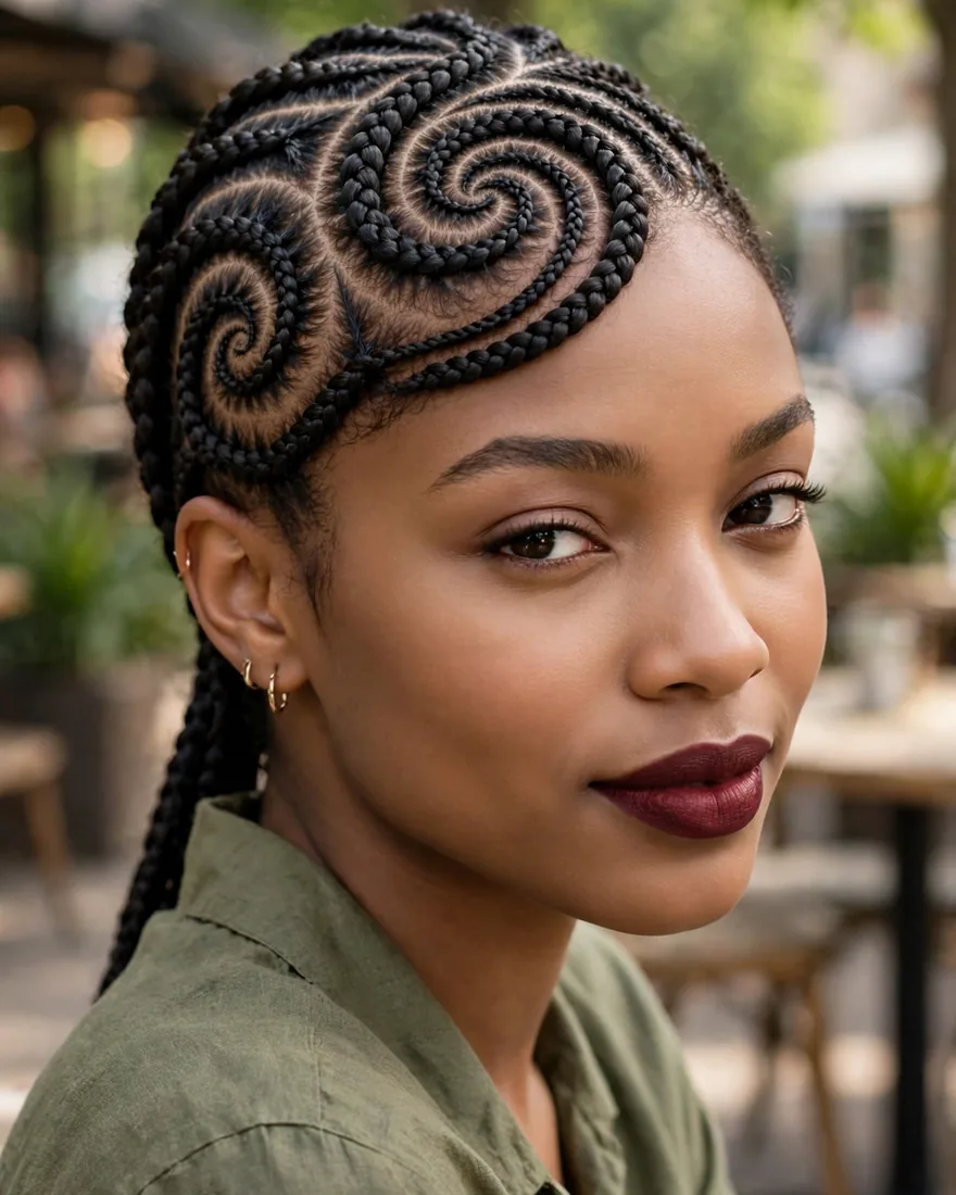 1. Classic Single Swirl Pattern