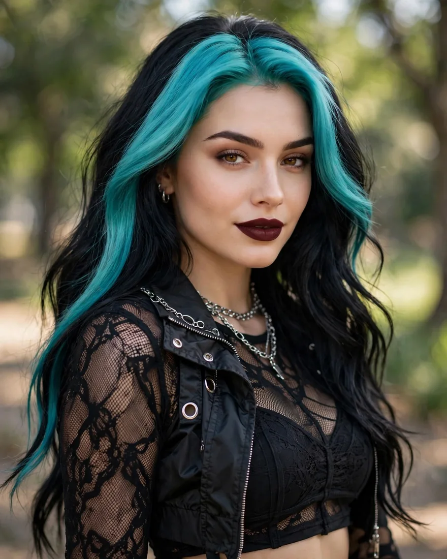 Teal and Black Skunk Combo