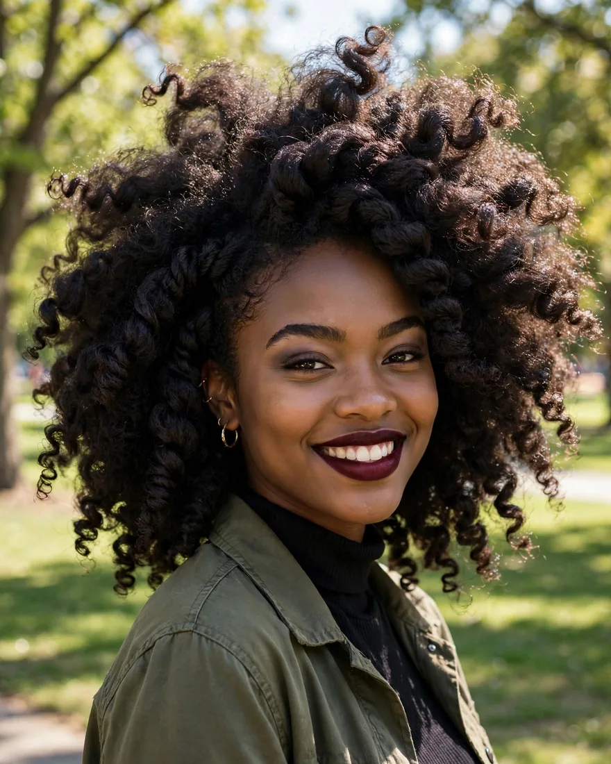 Twist-Out With Volume