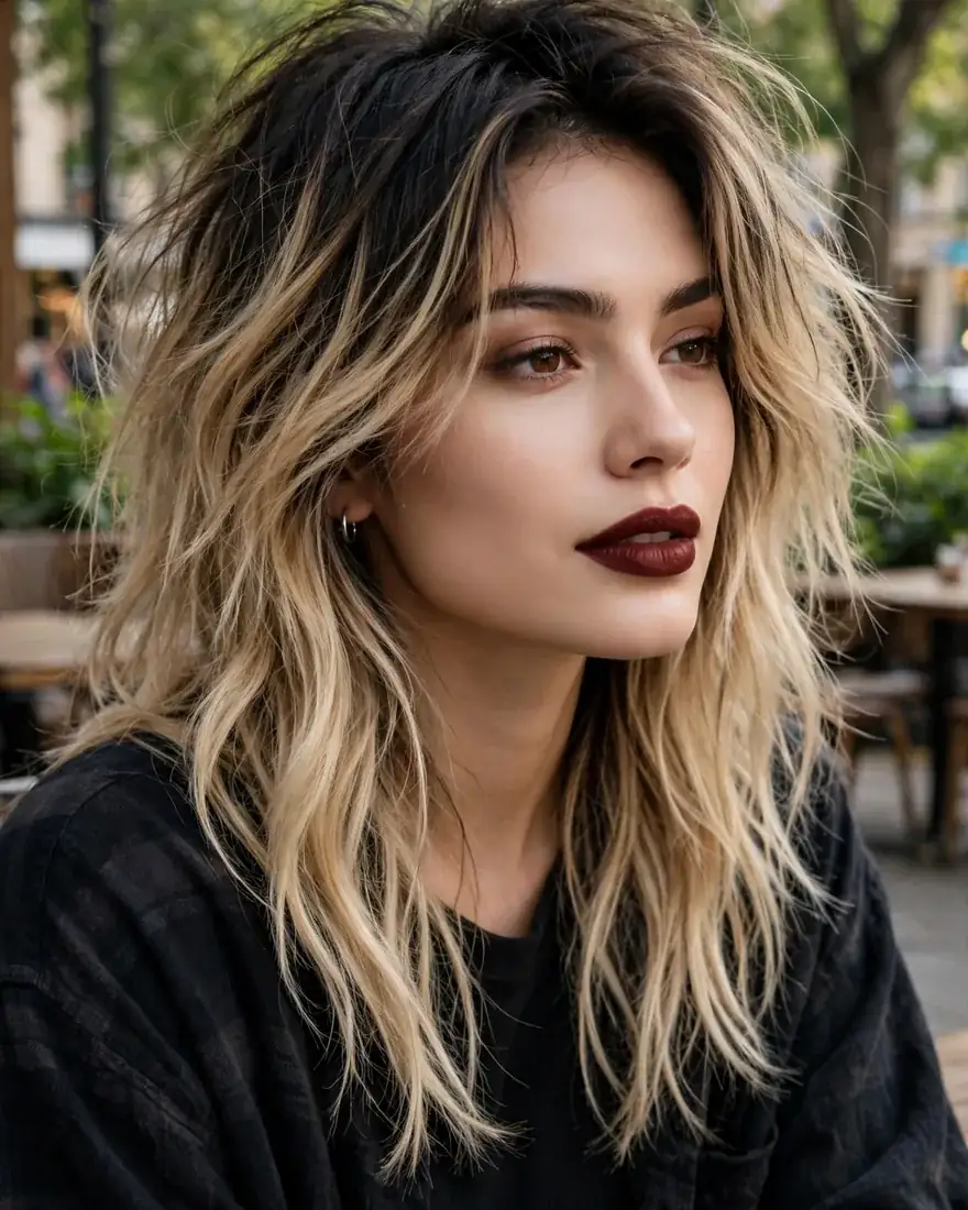 14. Two-Toned Grunge Hair