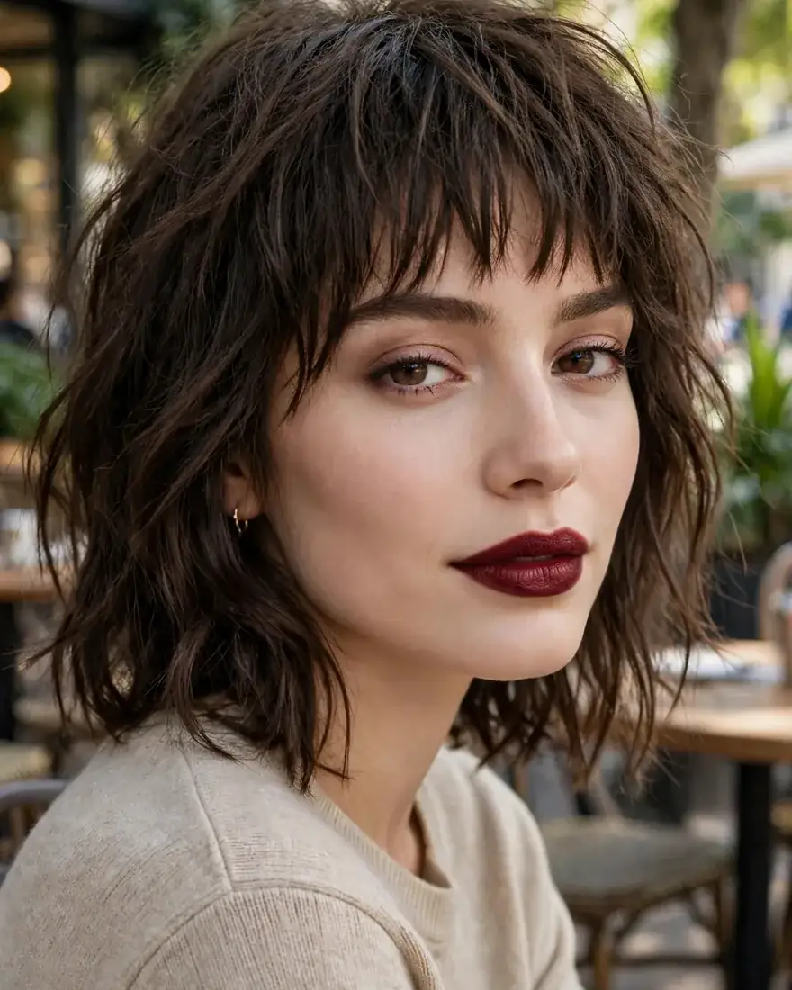 10. Choppy Bangs