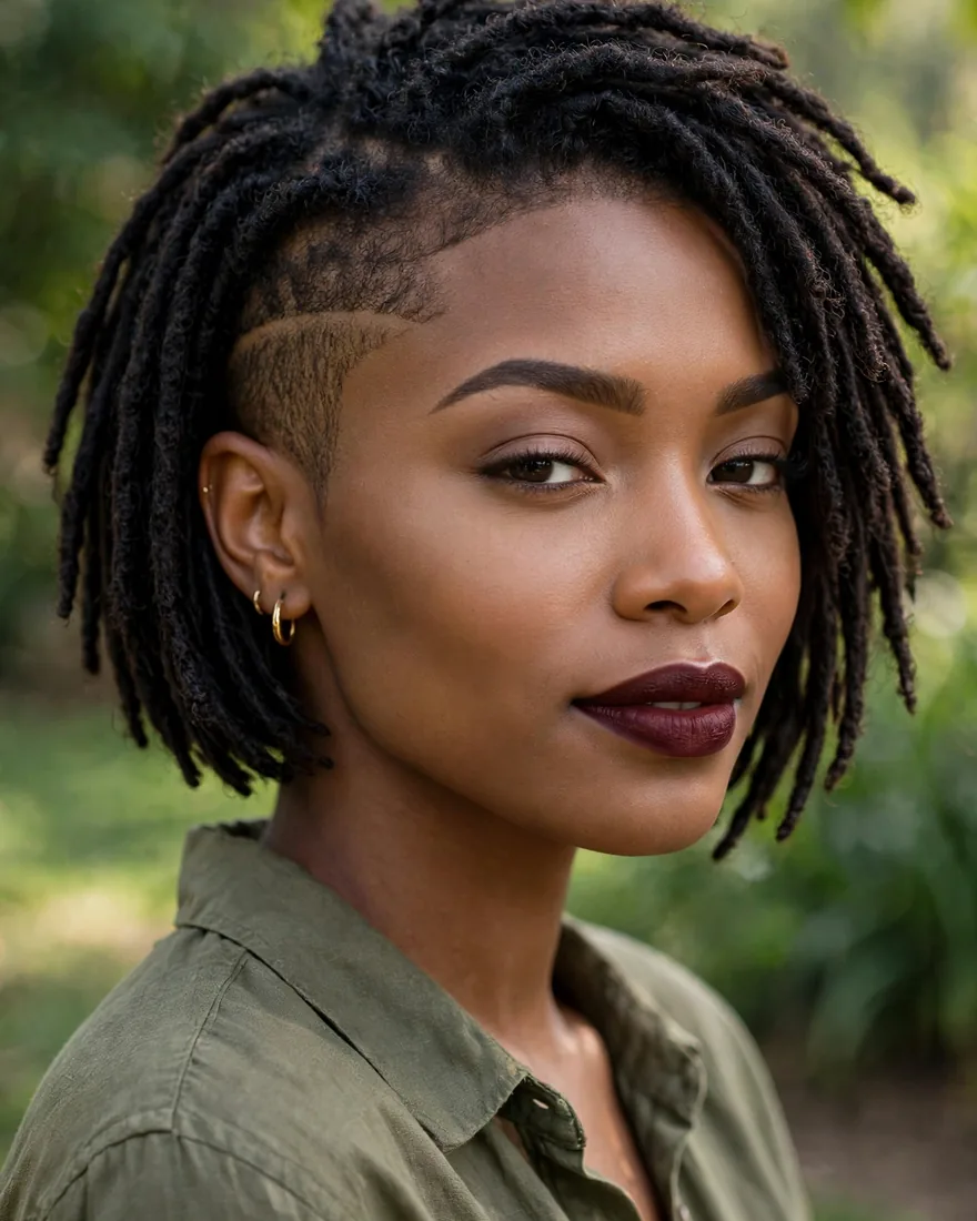 Undercut Loc Bob