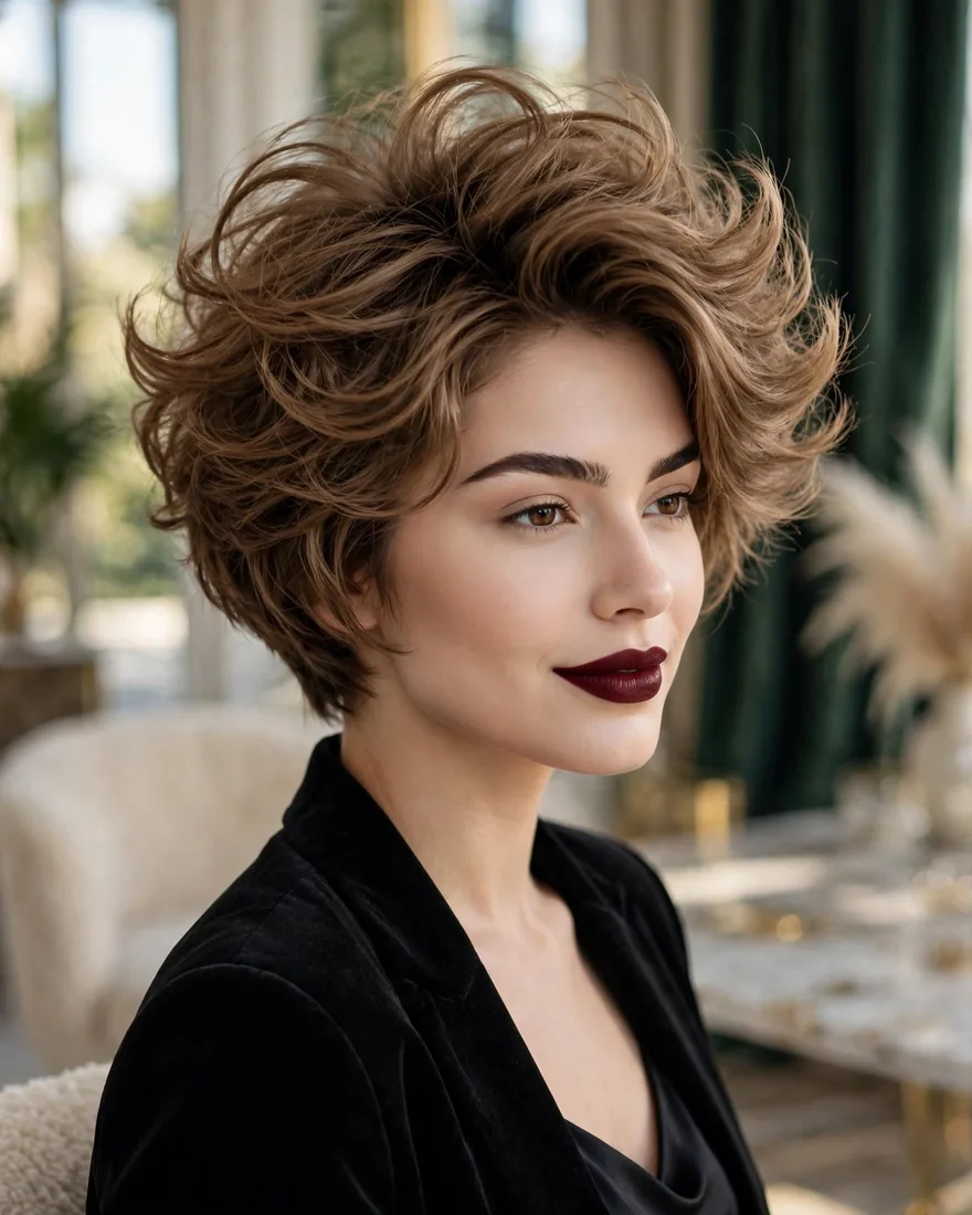 Voluminous Short Butterfly Cut Voluminous Short Butterfly Cut