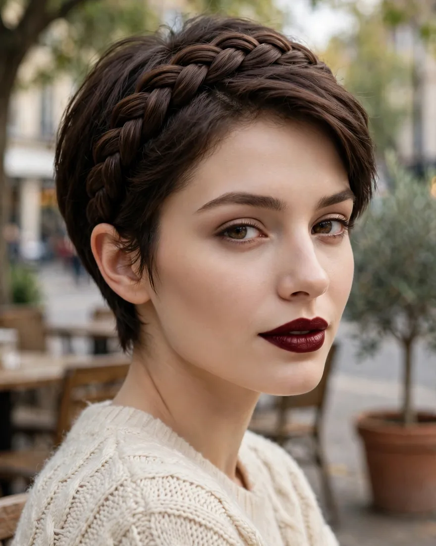 Braided Headband for Short Hair