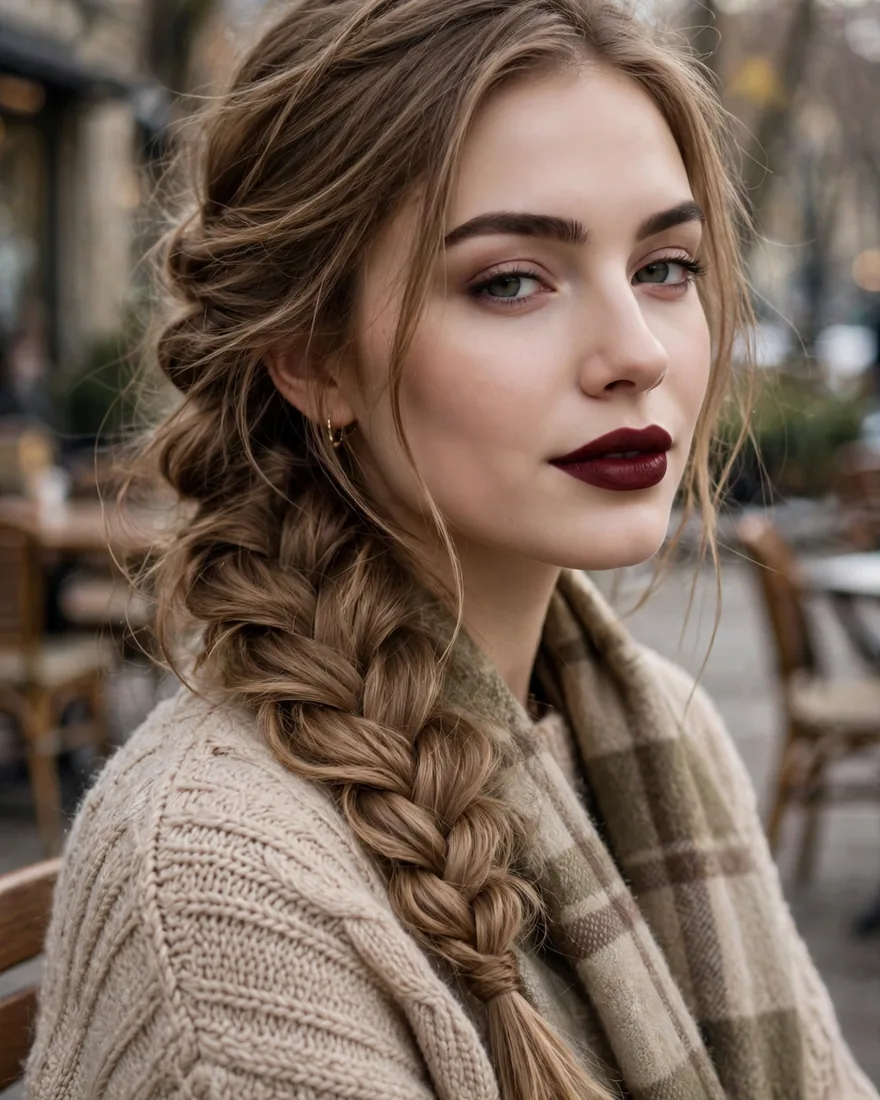 Loose Side-Swept Fishtail