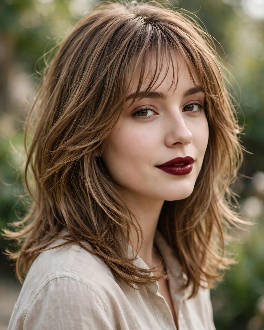 Wispy Bangs Layers